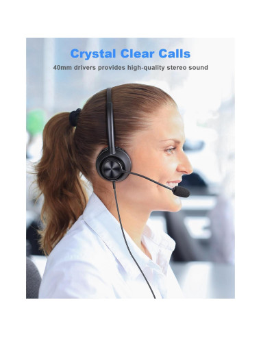 Auriculares USB New bee H368 con micrófono, 2.3m, PC, Zoom
