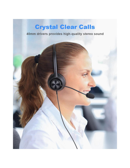 Auriculares USB New bee H368 con micrófono, 2.3m, PC, Zoom