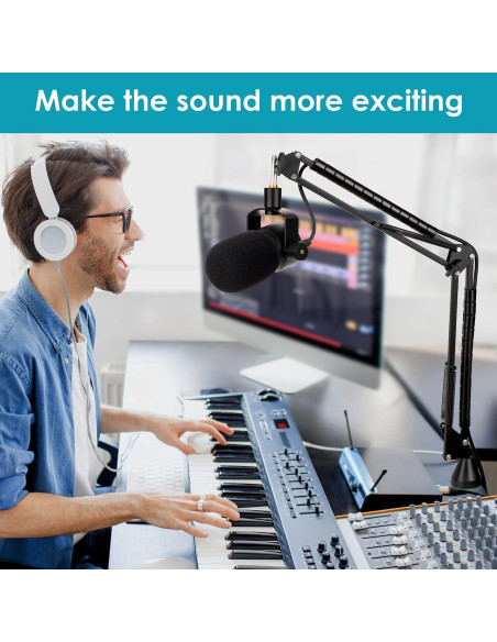 Soporte de Micrófono YOUSHARES para Rode PodMic con Filtro Pop