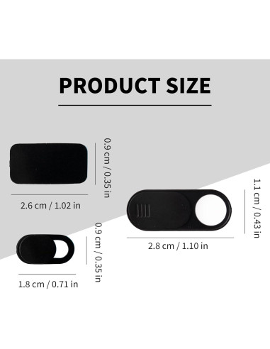 Cubiertas de Lente de Cámara para Portátiles, iPads y MacBooks - 18 Piezas