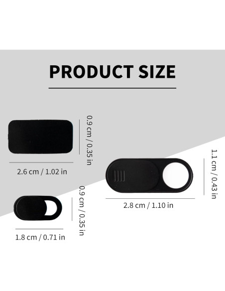 Cubiertas de Lente de Cámara para Portátiles, iPads y MacBooks - 18 Piezas