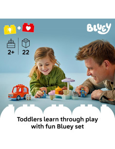 LEGO DUPLO Viaje de Helados Bluey - Juguete Educativo 2+ 2