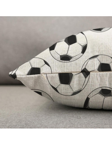 Funda de Almohada Cuadrada TKS MITLAN 45x45 cm Patrón Fútbol