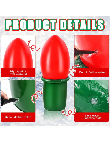 Adornos Inflables de Navidad Leyndo 5 Pcs 50x120 cm PVC