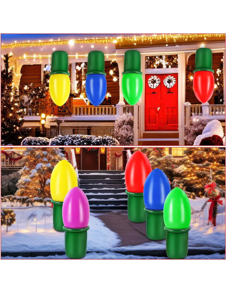 Adornos Inflables de Navidad Leyndo 5 Pcs 50x120 cm PVC