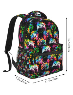 Mochila Escolar Infantil Dragón 23L Poliéster 15.7x11.4x7.8 2