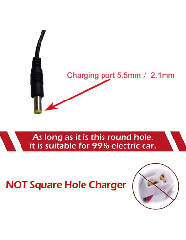 Cargador 12V KAVCENT para Juguetes Eléctricos de Niños