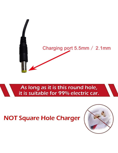 Cargador 12V KAVCENT para Juguetes Eléctricos de Niños