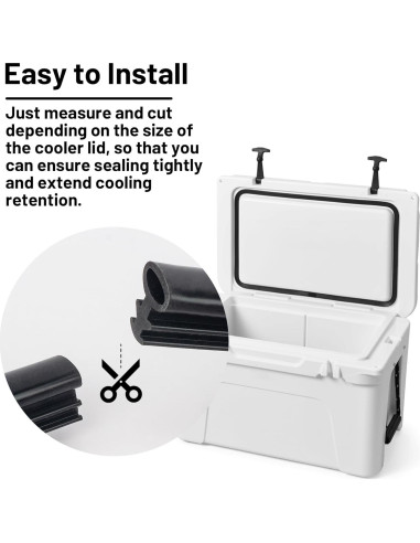 Junta de Tapa de Enfriador Omoojee 1.83 m Compatible Yeti/RTIC