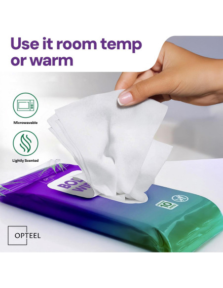 Toallitas Corporales Gruesas OPTEEL 80ct Sin Enjuague