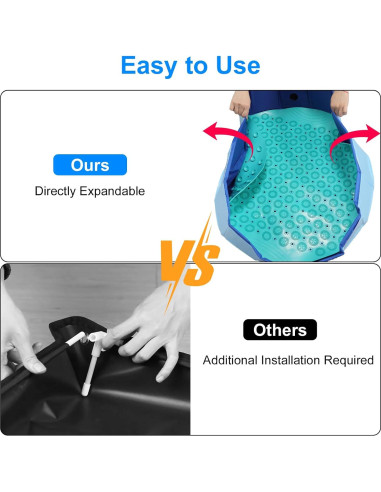 Bandeja de Ducha Portátil Camkinger con Alfombrilla Antideslizante