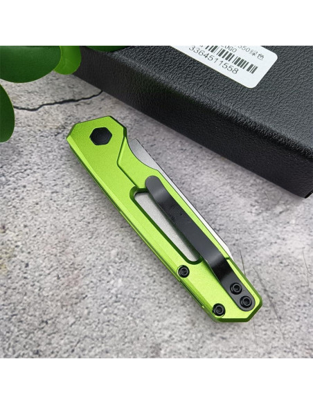 Cuchillo Plegable EDC Genérico Verde 16.99 cm Hoja Acero 440C