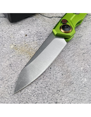 Cuchillo Plegable EDC Genérico Verde 16.99 cm Hoja Acero 440C