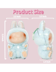 Funda Protectora Acrílica para Muñeca Sentada 15.5 cm 2