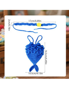 Conjunto de Ropa para Muñeca Lyreh Traje de Sirena Azul 17cm 2