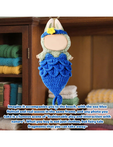 Conjunto de Ropa para Muñeca Lyreh Traje de Sirena Azul 17cm