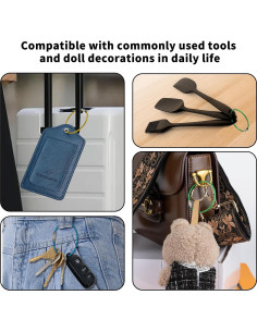 18 Anillos de Llave de Acero Inoxidable con Recubrimiento - 15.24 cm 2