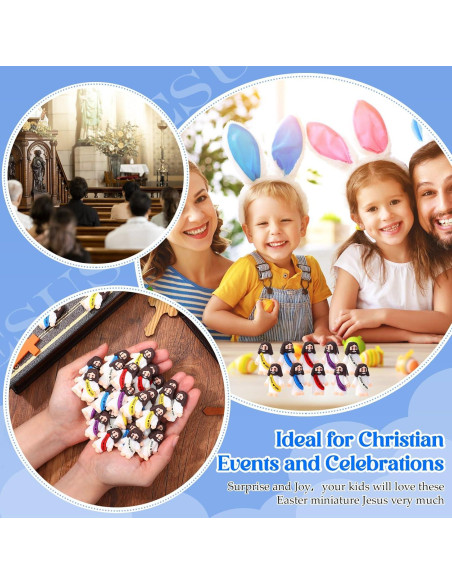 25 Figuras de Jesús Bememo - Mini Juguetes de Goma 3x3.5cm