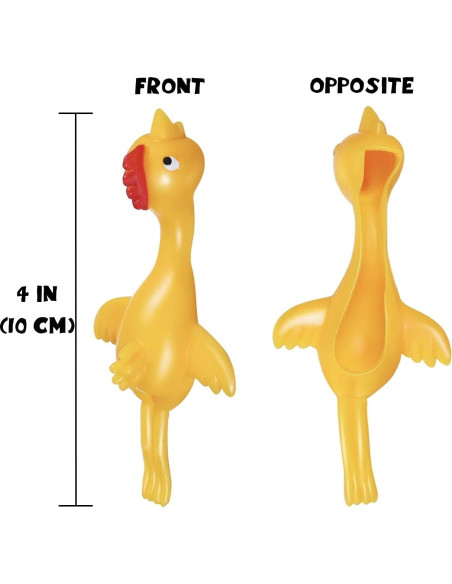 12 Juguetes de Dedo Pollo Lanzador Jishi para Niños