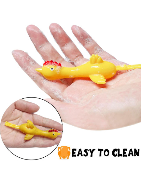 12 Juguetes de Dedo Pollo Lanzador Jishi para Niños