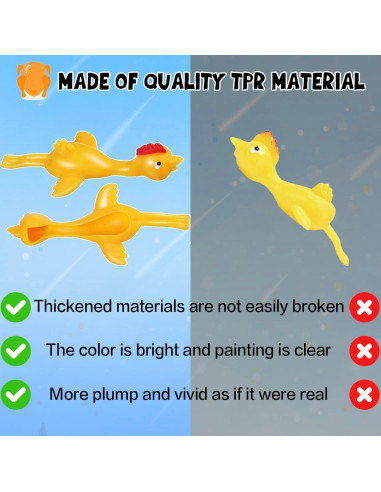 12 Juguetes de Dedo Pollo Lanzador Jishi para Niños