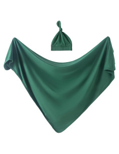 Manta de Recepción para Bebés Jastore 89x89 cm Verde Pavo Real