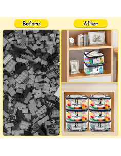 Bolsa Organizador de Juguetes Tesuko 6PCS PVC Impermeable 2