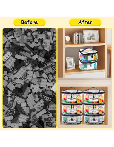 Bolsa Organizador de Juguetes Tesuko 6PCS PVC Impermeable