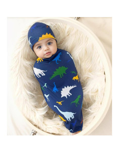 Manta de Envuelo Galabloomer para Recién Nacido Azul Marino 2