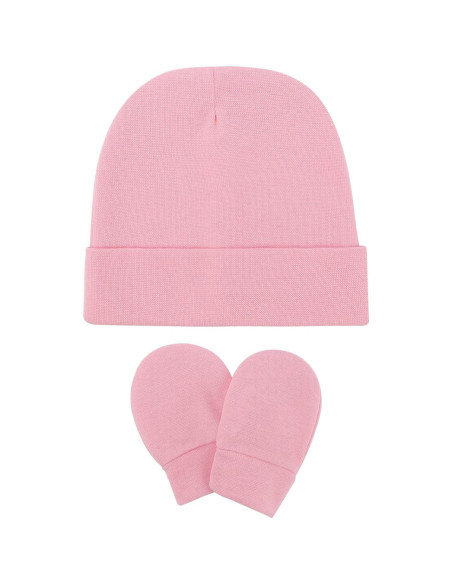 Conjunto Gorro y Manoplas Bebé AQOKKA 0-6 Meses Algodón