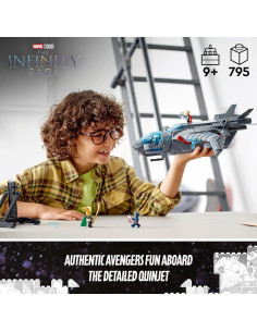 LEGO Marvel Quinjet 76248 - Set de Construcción con 5 Minifiguras 2