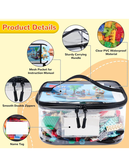 Bolsa Organizador de Juguetes Tesuko 6PCS PVC Impermeable