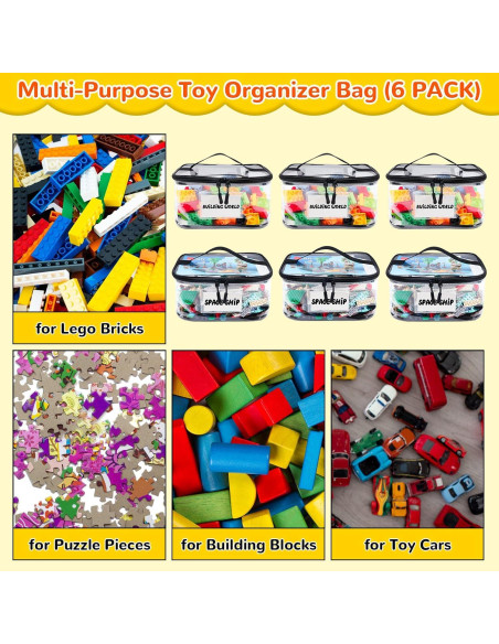 Bolsa Organizador de Juguetes Tesuko 6PCS PVC Impermeable