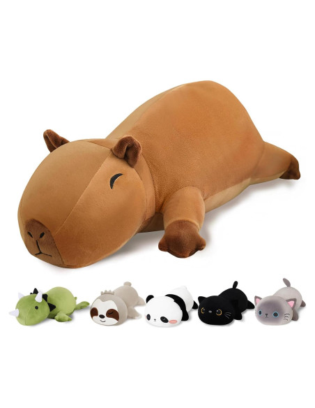 Peluche Capibara Pesado Finebee 25 cm 0.36 kg Suave