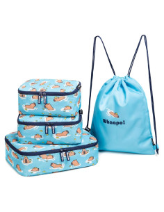 Set de 4 Cubos de Embalaje Whaapo Capibara - Organizador de Viaje