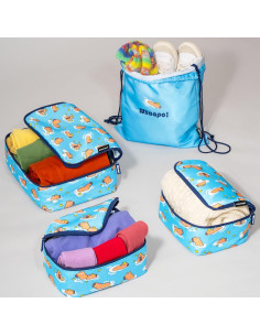 Set de 4 Cubos de Embalaje Whaapo Capibara - Organizador de Viaje 2