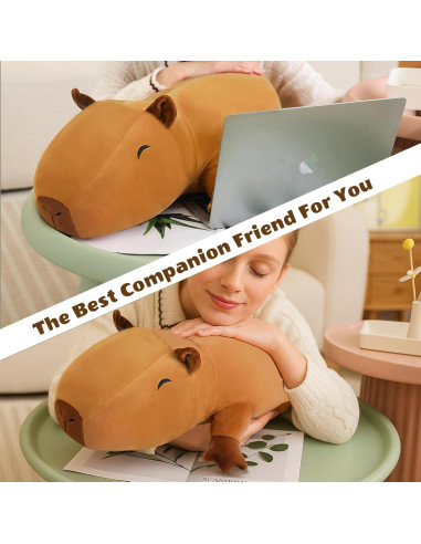 Peluche Capibara Pesado Finebee 25 cm 0.36 kg Suave