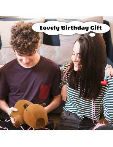 Peluche Capibara Pesado Finebee 25 cm 0.36 kg Suave