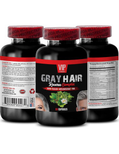 Vitaminas para el Crecimiento del Cabello Gris - 120 Cápsulas 2