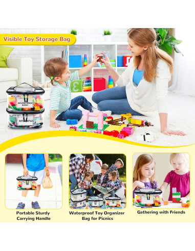 Bolsa Organizador de Juguetes Tesuko 6PCS PVC Impermeable