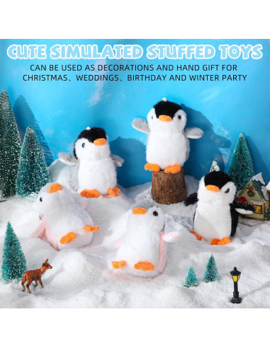 Mini Llave de Peluche Pingüino Motionchic - 30 Unidades 13 cm