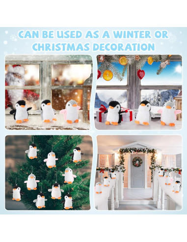 Mini Llave de Peluche Pingüino Motionchic - 30 Unidades 13 cm