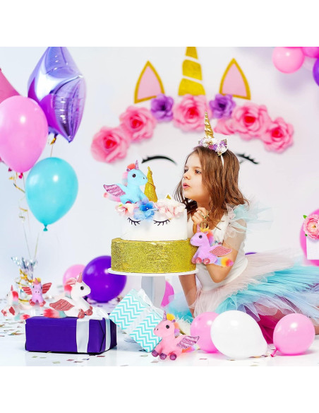 8 Mini Juguetes de Unicornio de Peluche Sumind 14 cm