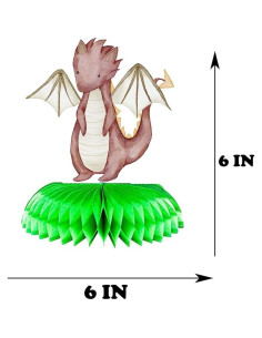 Centros de Mesa de Dragón PC - 5 Pcs Decoración Infantil 2