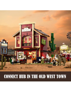 Set de Ladrillos Iluminados FUNWHOLE Oficina de Correos 1692 Piezas 2