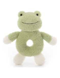 Sonajero Suave Rana Cordero Albaricoque 15 cm para Bebés