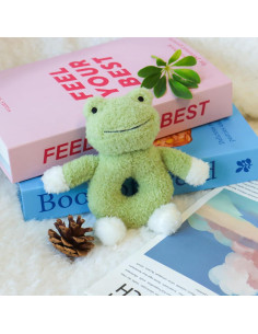 Sonajero Suave Rana Cordero Albaricoque 15 cm para Bebés 2