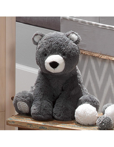 Oscar Oso de Peluche Lambs & Ivy 25.4 cm Gris Carbón