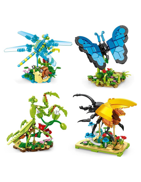 Juego de Construcción Insectos BseSparklion 815 Piezas STEM