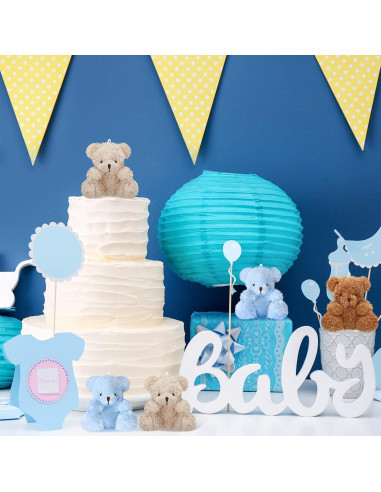 Lote 8 Ositos de Peluche Threan 10 cm Suaves y Coloridos